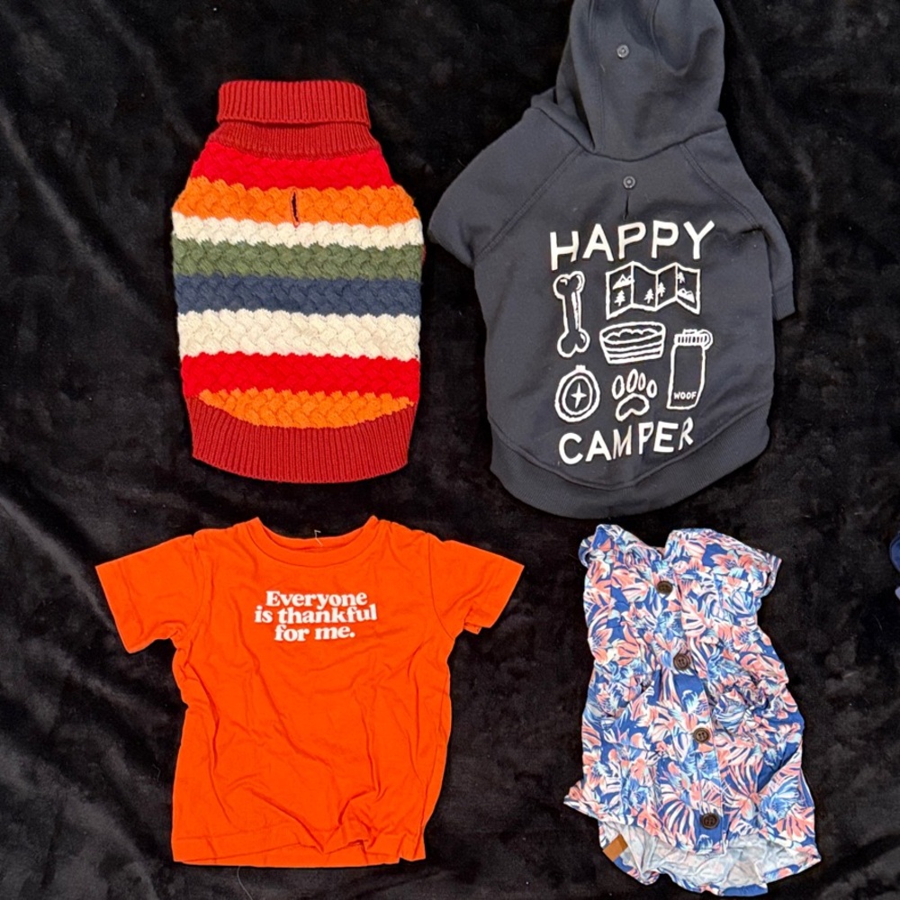 BUNDLE: RANDOM CUTE PET CLOTHING - SIZE SMALL